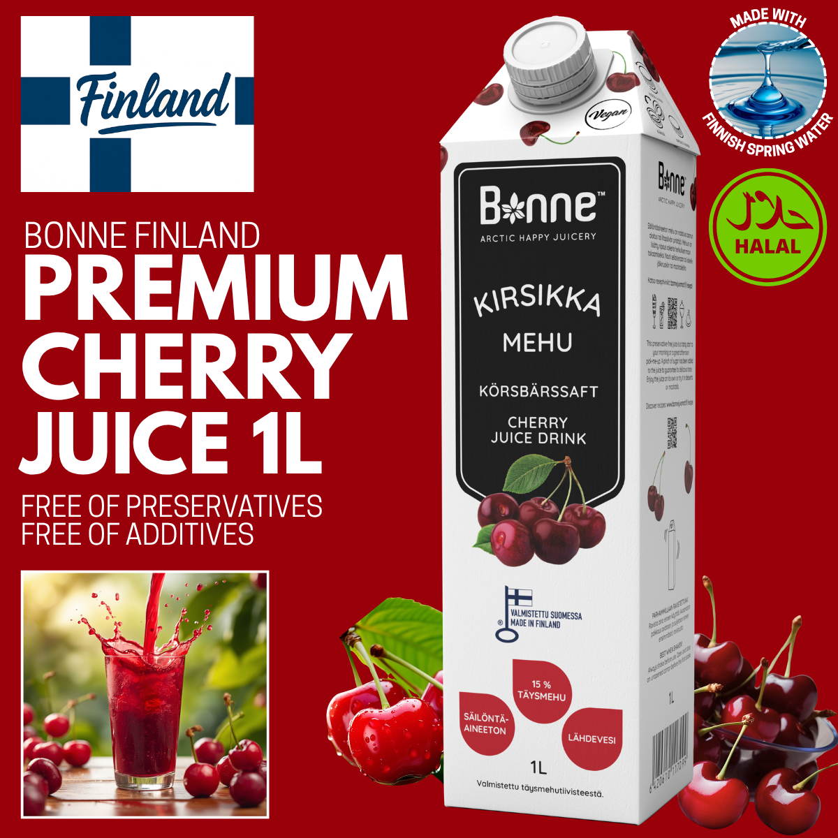 Bonne Cherry Juice - 1L