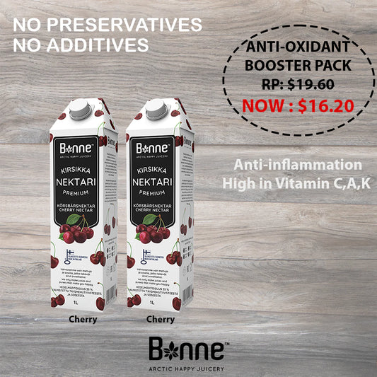 Anti-Oxidant Booster Cherry Pack (2 x 1L)