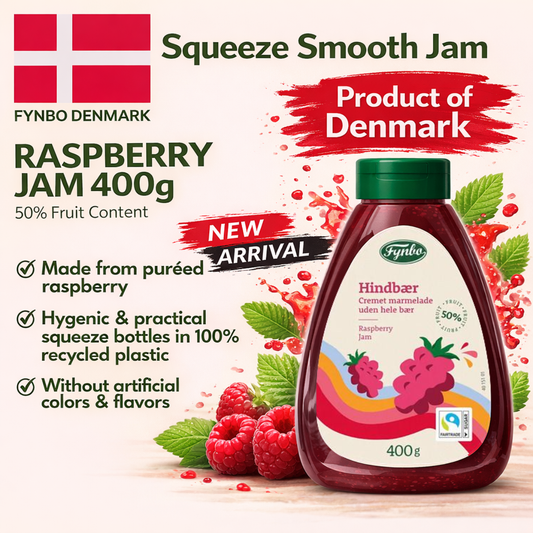 FYNBO Raspberry Squeeze Jam 400g