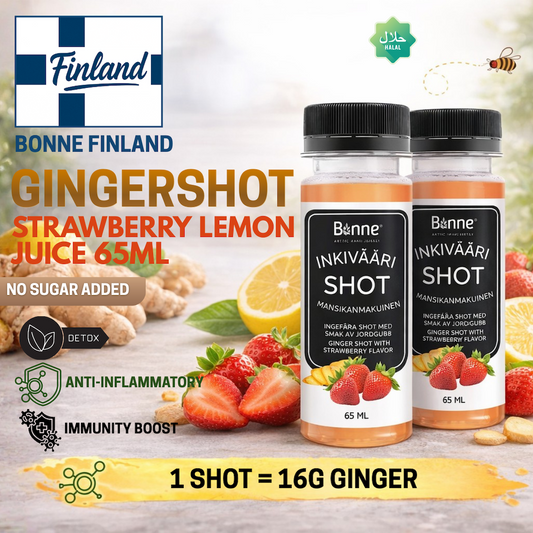Bonne Ginger Shot - Strawberry Lemon - 65ml