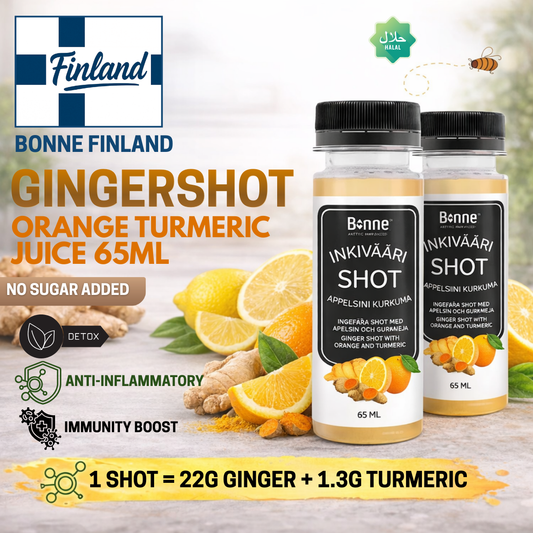 Bonne Ginger Shot - Orange & Turmeric - 65ml