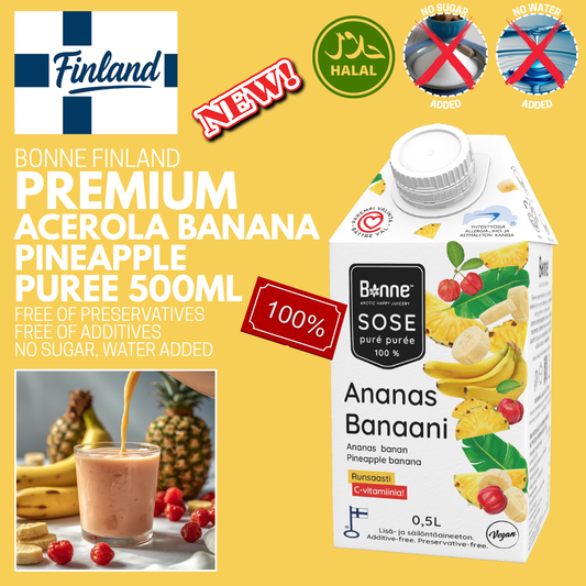Bonne Acerola Pineapple Banana Puree - 500ml