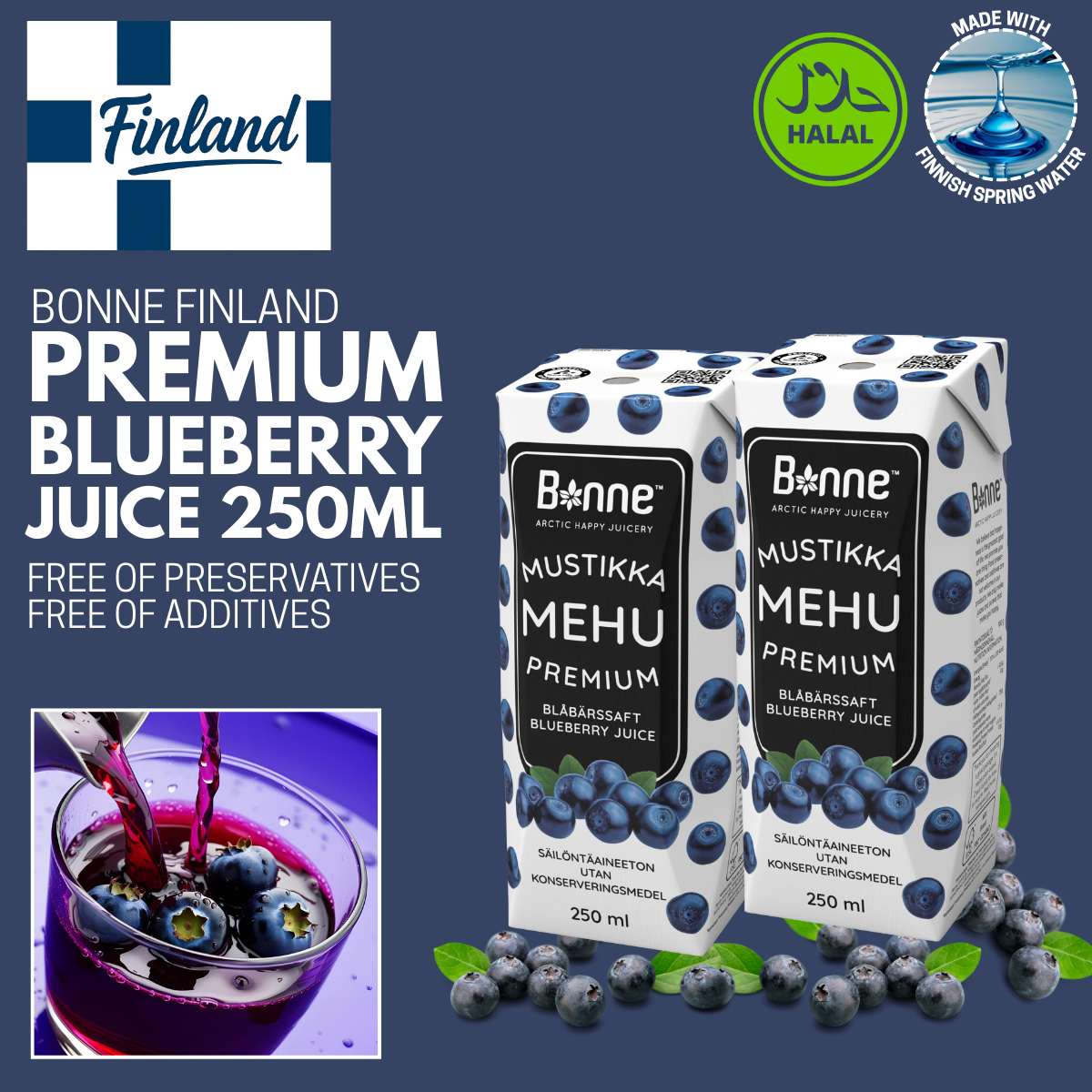 Bonne Bilberry Juice - 250ml