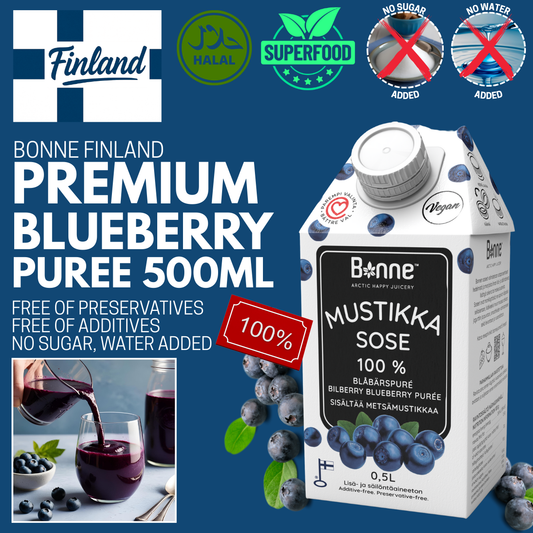 Bonne Bilberry/Blueberry Puree - 500ml