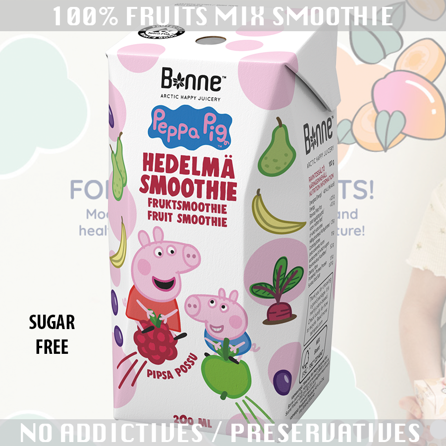 Carton Deals Kids Smoothies (Peppa Pig Mixed Fruits) 18's x 200ml