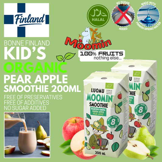 Bonne Kids Organic Pear Apple Smoothie 200ml