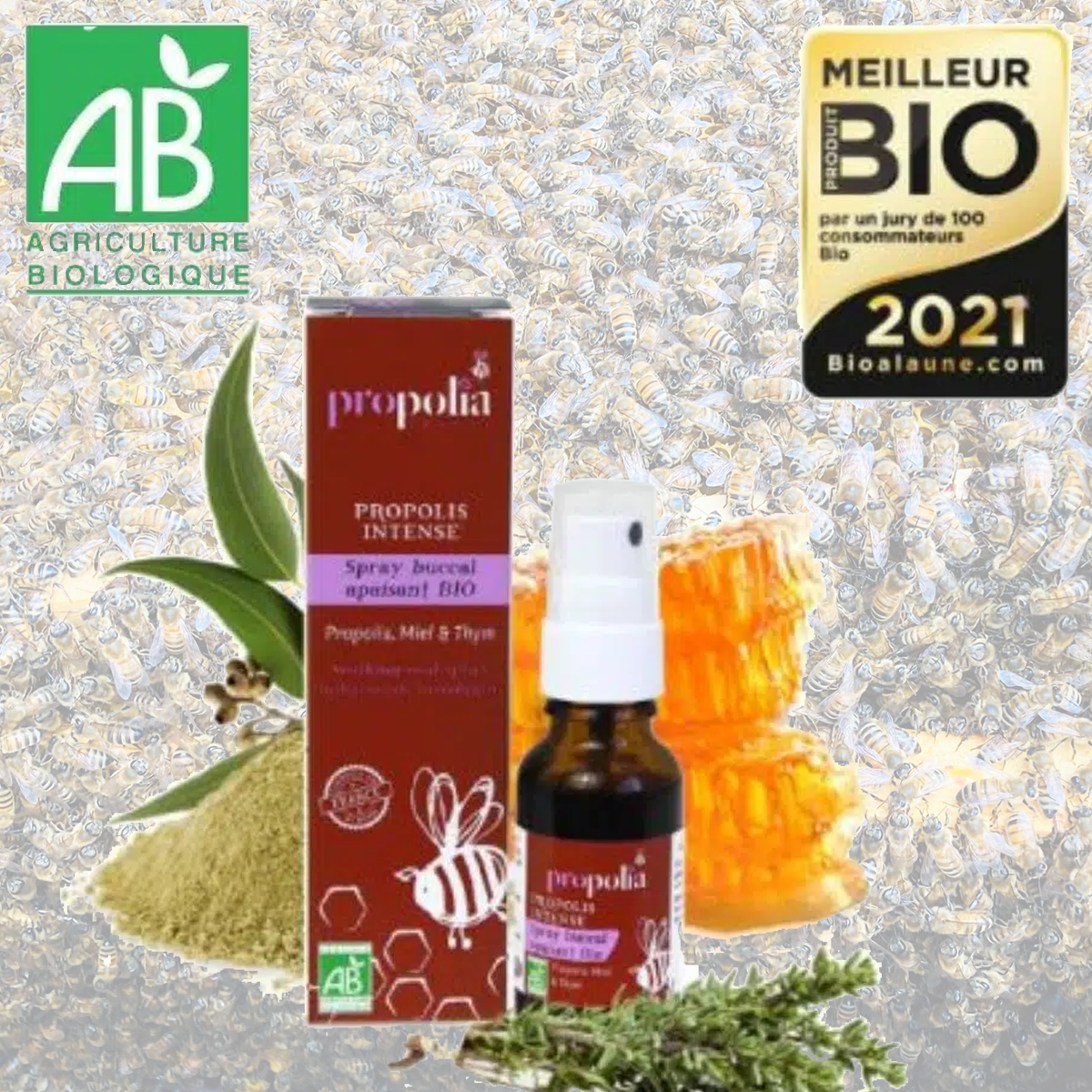 Organic Propolis Mouth Spray 20ml