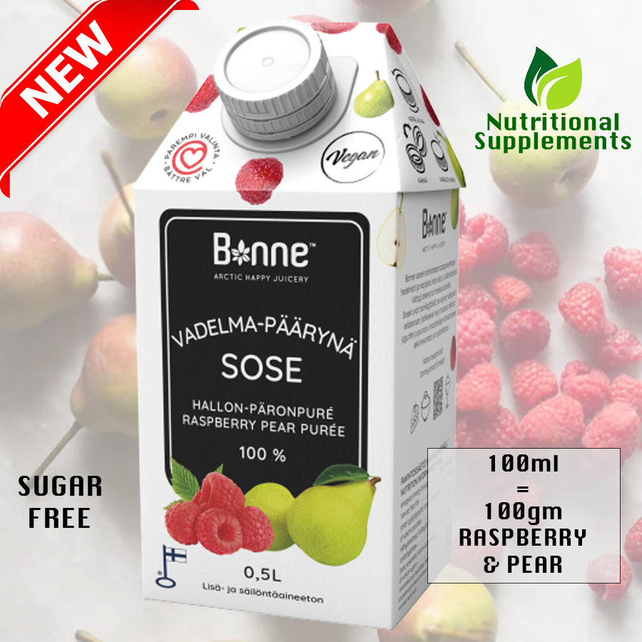 Bonne Premium 100% Raspberry & Pear purée 0,5 L