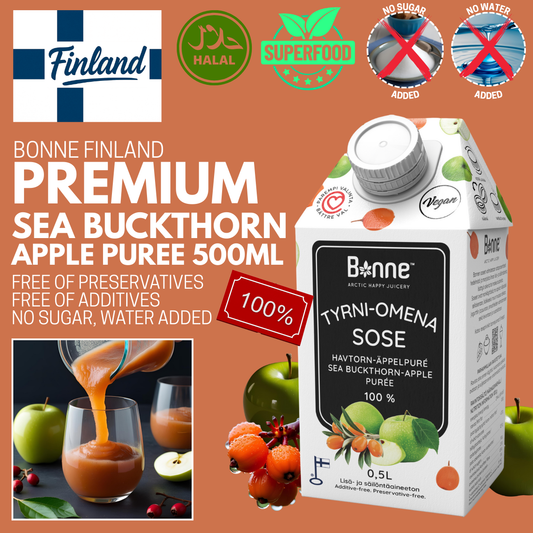 Bonne Sea Buckthorn & Apple Puree - 500ml